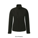 Black Ladies Tern Softshell Work Jacket 3 layer Orn Workwear-4260 Workwear Jackets & Fleeces ORN Active-Workwear Our 3 layer softshell keeps you warm and dry.The jacket for all seasons High performance technical fabric Top specification water resistant and breathable Very smart corporate appearance Very comfortable to wear Adjustable cuff design - causes no wearer discomfort