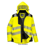 Ladies Womenâ€™s Warm High Visibility Winter Jacket Portwest RIS 3279 PW382 - Hi Vis Jackets - Portwest