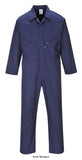 Navy Liverpool Zipped Overall Boiler suit/Coverall Portwest C813 Boilersuits & Onepieces Active-Workwear The Liverpool Boilersuit pre-shrunk, top quality fabric contributes to the professional appearance of this garment. Various pockets and a hammer loop complement the all-purpose styling. Features Durable polycotton fabric for high performance and maximum wearer comfort