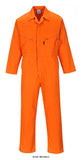 Orange Liverpool Zipped Overall Boiler suit/Coverall Portwest C813 Boilersuits & Onepieces Active-Workwear The Liverpool Boilersuit pre-shrunk, top quality fabric contributes to the professional appearance of this garment. Various pockets and a hammer loop complement the all-purpose styling. Features Durable polycotton fabric for high performance and maximum wearer comfort