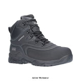 Magnum Broadside 6.0 Waterproof Composite S3 Uniform Safety Boot Boots Magnum Active-Workwear The Magnum Broadside has a durable water resistant leather and synthetic upper with waterproof and breathable bootie membrane keeps feet dry. Tectuff toe for improved durability and abrasion resistance. Ortholite impressions insole delivers superior comfort. Durable water resistant leather and synthetic leather