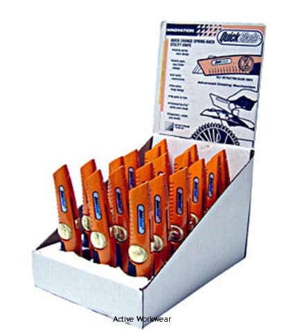 Pacific Handy Display Case With 18 Quick Blade Spring Back Knives - Dbqbs-20 Miscellaneous Active-Workwear