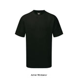 Black Orn Workwear Plover Cotton Tee Shirt Crew Neck Orn 1000 Shirts Polos & T-Shirts ORN Active-Workwear A unisex 100% cotton t-shirt available in a range of colours and sizing XS-5XL. Durable 180gsm reactive dyed fabric which is triple stitched to provide ultimate strength for everyday tasks.