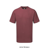 Burgundy Orn Workwear Plover Cotton Tee Shirt Crew Neck Orn 1000 Shirts Polos & T-Shirts ORN Active-Workwear A unisex 100% cotton t-shirt available in a range of colours and sizing XS-5XL. Durable 180gsm reactive dyed fabric which is triple stitched to provide ultimate strength for everyday tasks.