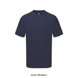 Navy Blue Orn Workwear Plover Cotton Tee Shirt Crew Neck Orn 1000 Shirts Polos & T-Shirts ORN Active-Workwear A unisex 100% cotton t-shirt available in a range of colours and sizing XS-5XL. Durable 180gsm reactive dyed fabric which is triple stitched to provide ultimate strength for everyday tasks.