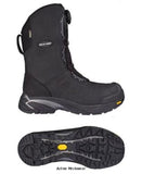 Polar GTX Goretex S3 Composite Safety Boot Boa Closure by Solid Gear -SG80005 Boots Active-Workwear Polar GTX by Solid Gear is a one-of-a-kind safety boot that combines prime Nubuck leather with Cordura Ripstop fabric and a waterproof and breathable GORETEX® membrane. In addition, this superior boot comes with synthetic wool winter lining, BOA Closure System as well as an oil- and slip-resistant Vibram outsole. Upper: Nubuck leather, Cordura and Boa closing, Lining: Waterproof and breathable GORE-TEX®