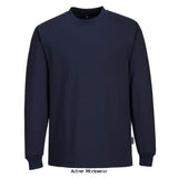 Portwest anti-static esd long sleeve t-shirt-as22 shirts polos & t-shirts portwest active workwear