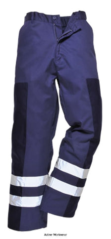 Portwest ballistic hi vis work trousers refuse/waste - s918 trousers active-workwear