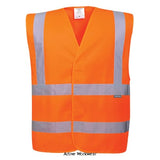 Portwest basic hi-vis vest 2 band and brace vest (pack of 10 of a size) - c470 hi vis tops active-workwear