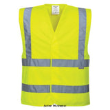 Portwest basic Hi-Vis Vest 2 Band and Brace Vest (pack of 10 of a size) - C470 Hi Vis Tops Active-Workwear