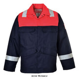 Portwest biz flame flame retardant high viz plus jacket - fr55 fire retardant active-workwear