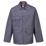 Grey Portwest Bizflame Pro Welder Jacket Flame Retardant- FR35 Fire Retardant Active-Workwear The Bizflame Pro Weder Jacket provides comfort and outstanding protection. Functional features include a chest pocket with a concealed mobile phone section and a handy radio loop. 