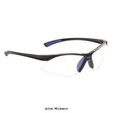 Portwest Bold Pro Safety Glasses PW37 with Free Neck Cord on White Background