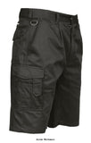 Portwest Budget workwear Combat Shorts - S790 Shorts & Pirate Trousers Active-Workwear The half-elasticated waistband complete with belt loops, enhance the comfort of this modern style of budget workwear shorts. Twin-stitched seams give a robust look and added durability to the garment. Durable polycotton fabric for high performance and maximum wearer comfort 50+ UPF rated fabric to block 98% of UV rays 6 pockets for ample storage Phone pocket Rule pocket