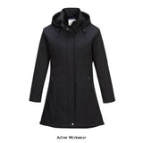 Portwest ladies long 3 layer softshell jacket tk42 womens workwear jackets