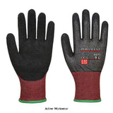 Portwest cs ahr13 latex cut resistant cut level f work glove-a671 workwear gloves portwest active workwear