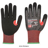 Portwest nitrile cut resistant safety handling glove-a672