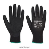 Portwest Dermi-Grip NPR15 Nitrile Sandy Grip Work Glove-A335 Workwear Gloves PortWest Active Workwear The perfect blend of comfort and value. Durable 15 gauge Polyester liner combined with a nitrile sandy coating for exceptional grip and dexterity in all conditions.
