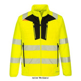 Portwest dx4 high visibility padded hybrid baffle jacket - ris 3279-dx473 hi vis jackets portwest active-workwear