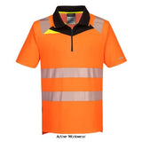 Portwest DX4 Hi Vis Polo Shirt Short Sleeved RIS 3279 DX412 Shirts Polos & T-Shirts PortWest Active Workwear The DX4 Hi-Vis Polo Shirt is designed with an active fit and uses premium cooling fabric that will keep you cool, dry, and comfortable all day long. The lightweight flexible Hi vis tex Pro heat applied segmented reflective tape allows for increased visibility and mobility.