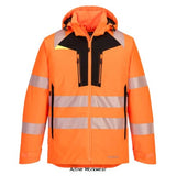 Portwest DX4 Hi Vis Winter Warm Fleece Lined Waterproof Work Jacket RIS 3279 -DX461 Hi Vis Jackets PortWest Active Workwear