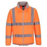 Portwest eco hi vis class 3 fleece jacket rail ris3279-ec70 hi vis jackets portwest active workwear