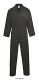 Portwest Euro Cotton Stud Fastening Basic Boiler suit /coverall - S998 Boilersuits & Onepieces Active-Workwear This cotton coverall offers various pockets for convenient storage including a rule pocket. Side elastication provides extra comfort and ease of movement. Made from 100% Cotton fabric for added comfort and breathability 50+ UPF rated fabric to block 98% of UV rays 5 pockets for ample storage Concealed stud front for easy access, Side elastic waist for ultimate wearer comfort Rule pocket 