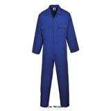 Royal Blue Portwest Euro Work Standard Stud Front Boiler suit Coverall Overall - S999 Boiler suits & Onepieces Active-Workwear Winning features of this durable Portwest Euro coverall include, two chest pockets, one rule pocket and a concealed stud front. Perfect for all your working requirements. durable polycotton fabric for high performance and maximum wearer comfort lightweight and comfortable