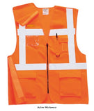 Portwest executive rail vest zipped ris 3279 - rt26 hi vis tops active-workwear