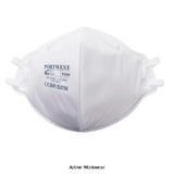 Portwest FFP3 Dolomite Fold Flat Respirator (Box of 20) -P350 Respiratory PortWest Active Workwear Unvalved, vertical, flat folded disposable respirator mask with each mask inside packed into an individual polybag for easier storage. Adjustable nose clip for optimised fit and comfort.