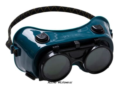 Portwest Gas Welding Goggle (10 pairs) EN166 - PW60 DIY & Tools Active-Workwear When using oxyacetylene for gas cutting or welding the PW60 offers high performance with a shade factor 5. A soft comfortable frame with flip up lens allows the goggle to be used for grinding operations.