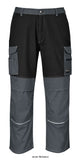 Portwest granite work trousers with kneepad pockets - ks13 trousers active-workwear