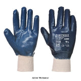 Portwest heavy duty nitrile knitwrist glove (case of 144 pairs)-a300 workwear gloves portwest active-workwear