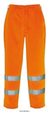 Portwest Hi-Vis Poly Cotton Work Elasticated Waist Trouser RIS 3279-TOM - E041 - Hi Vis Trousers - Portwest