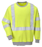 Portwest Inherent Flame Retardent Hi Viz Sweatshirt - FR72 Hi Vis Tops Active-Workwear