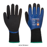 Portwest Insulated Thermo Pro Cold Weather Work Glove-AP01 Workwear Gloves Portwest Active Workwear Designed with a dual latex coating for superior grip and protection against liquids and water penetration. The insulated liner protects from cold ensuring hands are kept warm. Ergonomically designed to optimise comfort, enhance dexterity and provide high level of resistant to abrasion and tearing.