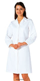 Portwest Ladies Food Industry Coat 1 Pocket - 2205 Catering & Hospitality Active-Workwear Perfect for the food industry, this coat offers a practical option for women. The coat features a concealed stud front and an internal chest pocket. The 2205 is designed with bust darts to help tailor this to a ladies fit. 