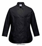 Portwest Ladies Long Sleeved Rachel Chefs Jacket - C837 - Catering & Hospitality - Portwest
