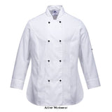 Portwest Ladies Long Sleeved Rachel Chefs Jacket - C837 - Catering & Hospitality - Portwest