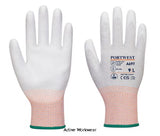 Portwest lr13 esd level b cut resistant pu palm glove - 12 pack-a697 workwear gloves portwest active workwear