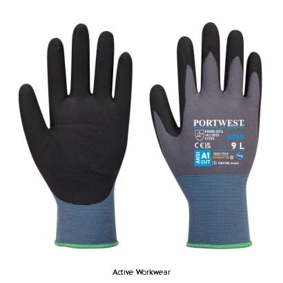 Portwest NPR Pro Nitrile Foam Anti-Microbial Work Gloves-AP65 Miscellaneous PortWest Active Workwear The ultimate in comfort, fit and durability. Nylon and elastane liner hugs the hand whilst wicking away unwanted moisture. The premium foam nitrile coating provides excellent abrasion resistance. Treated with an anti-microbial finish to ensure that the gloves stay fresher for longer.