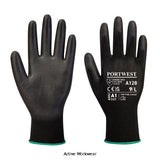 Portwest pu palm glove latex free work glove (12 pair pack)-a128 workwear gloves portwest active workwear
