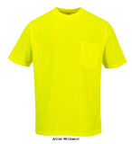 Short Sleeve Pocket Tee Shirt enhanced visibility - S578 - Shirts Polos & T-Shirts - Portwest