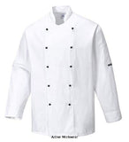 Portwest Somerset Mandarin Collar Chefs Jacket - C834 - Catering & Hospitality - Portwest