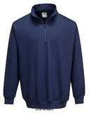 Portwest Sorrento Zip Neck Sweatshirt - B309 - Workwear Hoodies & Sweatshirts - PortWest