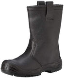 Portwest steelite safety black rigger boot scuff cap steel toe and midsole s3 - fw29 riggers active-workwear