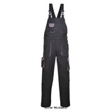 Portwest Texo Contrast Work Bib & Brace Kneepad pocket Overall -TX12 Boiler suits & One pieces Portwest Active-Workwear The Portwest Texo cotton rich fabric creates a very comfortable yet practical garment. This bib & brace offers complete lower body and leg protection. Features include a concealed bib pocket, kneepad pockets and thigh pockets. Hook and loop at the leg end ensures a secure fit. Features High cotton content for superior comfort Non shrinking to ensure that this style maintains its shape