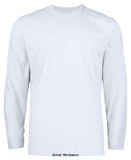 Long sleeved crew neck cotton tee shirt by projob - 2017 shirts polos & t-shirts projob active-workwear