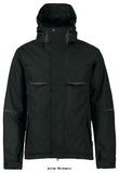 Projob 4423 Mens Waterproof Padded Work Jacket-644423 Workwear Jackets & Fleeces Projob Active-Workwear Wind- and waterproof jacket with taped seams. Quilted padding. Two-way zipper at front covered with flap concealed with snap fasteners, to prevent wind draft and water leakage, also zipguard to prevent chafing. Fleece lining in collar for increased warmth and comfort. Breast pockets with zippers and fleece lining on both sides, bracket for fastening ID-card on the left side. Side pockets with zippers 