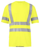 Projob 6030 Hi Vis Tee Shirt  20471 Class 3/2-646030 Shirts Polos & T-Shirts Projob Active-Workwear High Visibility Tee shirt made of polyester. The functional material rapidly transports moisture away from the skin. The garment dries quickly, keeping you fresh and dry all day. Shrink-proof and crease-resistant. Transfer reflectors for increased flexibility.